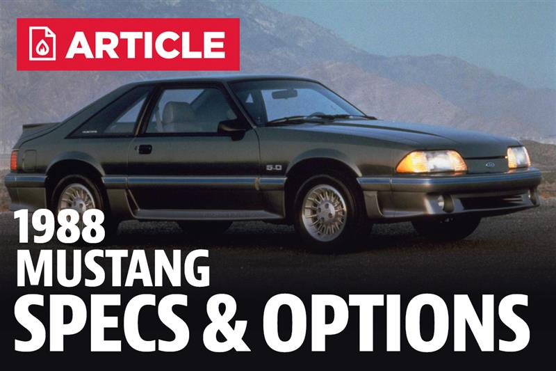 1988 Ford Mustang Specs - LMR.com