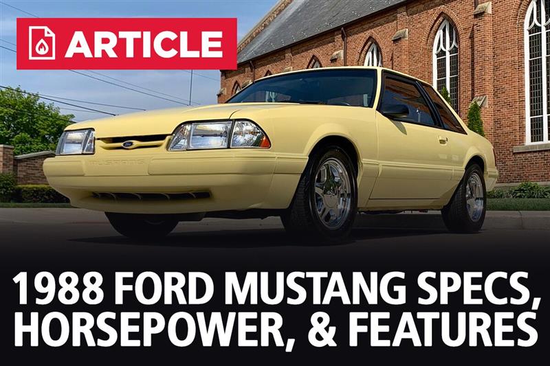 1988 Ford Mustang Specs Horsepower Features Lmr