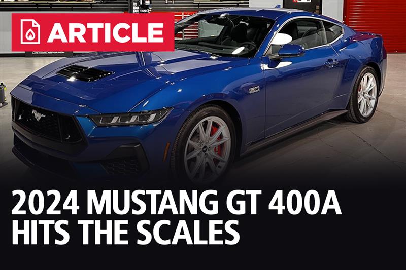 Weighing A 2024 Mustang GT w/ 400A Package