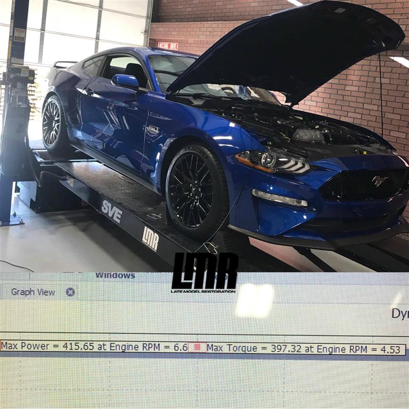 2018 mustang gt store rear wheel horsepower