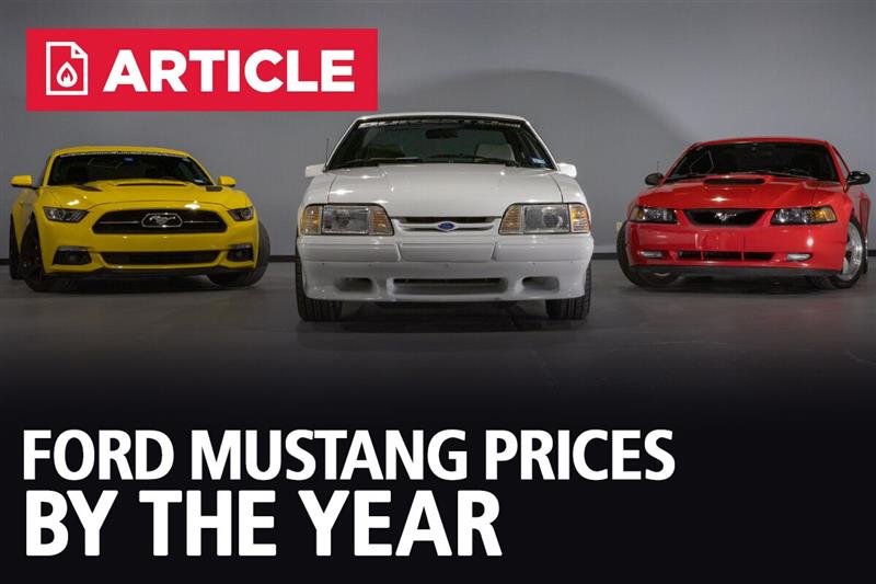 Ford Mustang Prices By The Year - LMR.com