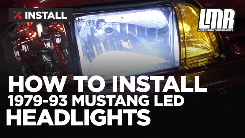 How To: Install Fox Body Mustang LED Headlight Kit | 87-93