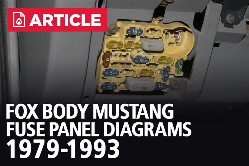 Fox Body Mustang Fuse Panel Diagrams | 1979-1993 - LMR