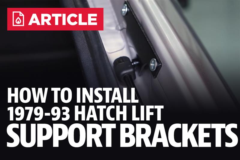 How To Install Fox Body Mustang Hatch Lift Support Brackets 197993