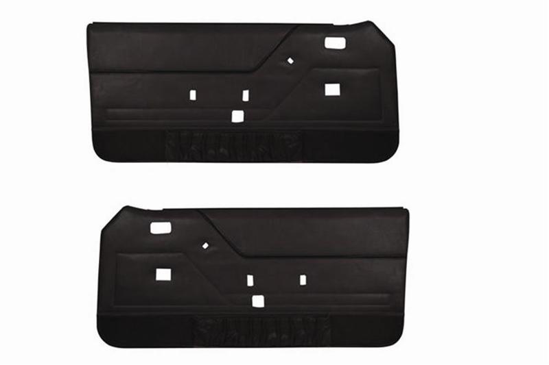 Performance PFM-780483 Interior Inside Door Panel Pull Handle Hardcover Trim Textured Black Pair Set Repair Kit for Ford Mustang Convertible 