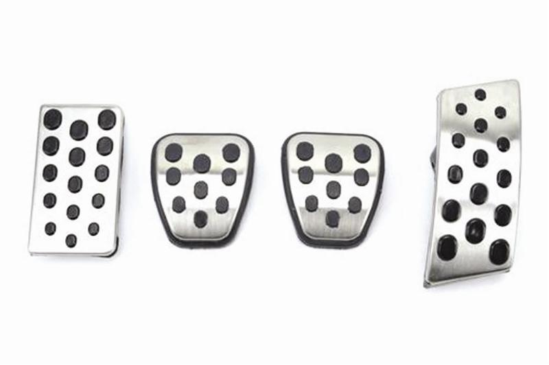 2005-2014 Ford Mustang 5 Speed OEM Accelerator Gas Brake & Clutch Pedal Pads Set 