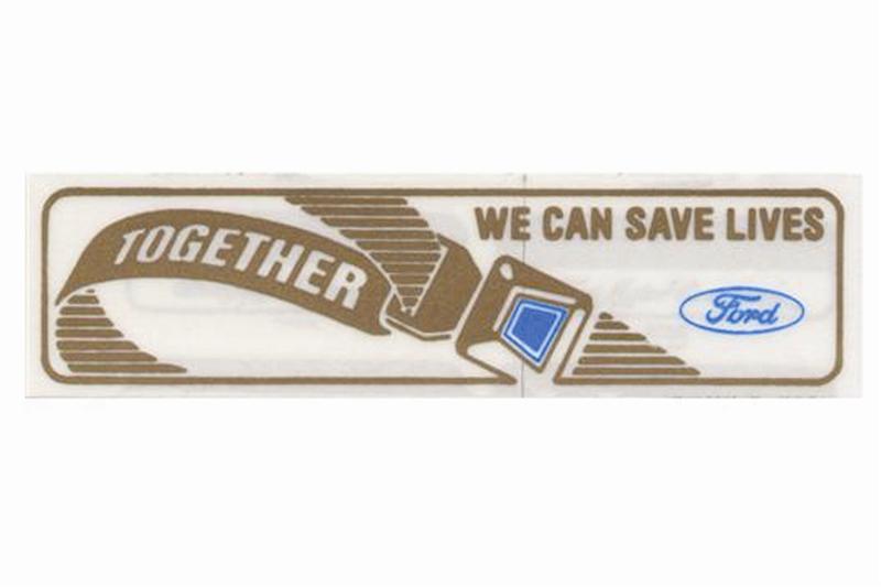 Mustang Seat Belt Decals