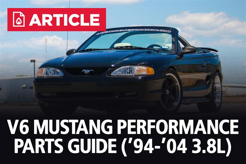  Guía de piezas de rendimiento del Mustang V6
