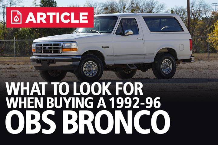 5th Generation Bronco (1992 - 1996): The Original Body Style